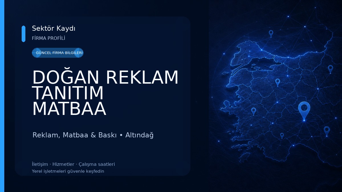 DOĞAN REKLAM TANITIM MATBAA
