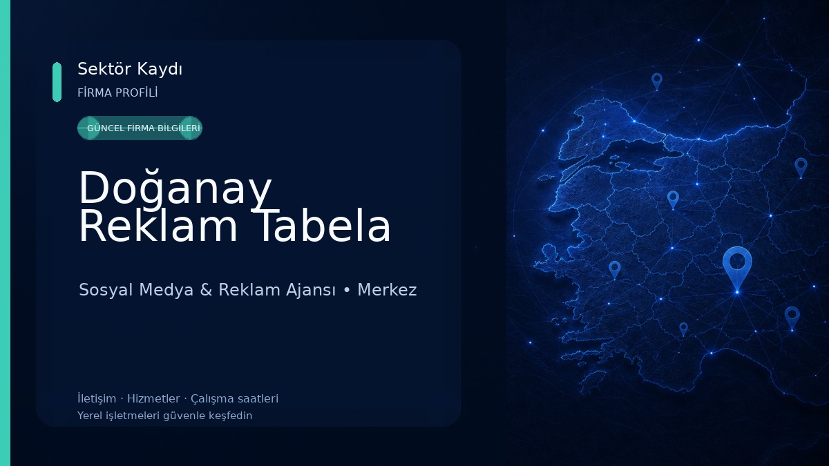 Doğanay Reklam Tabela 