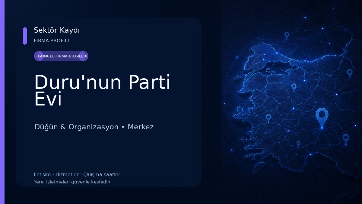 Duru'nun Parti Evi Düğün & Organizasyon