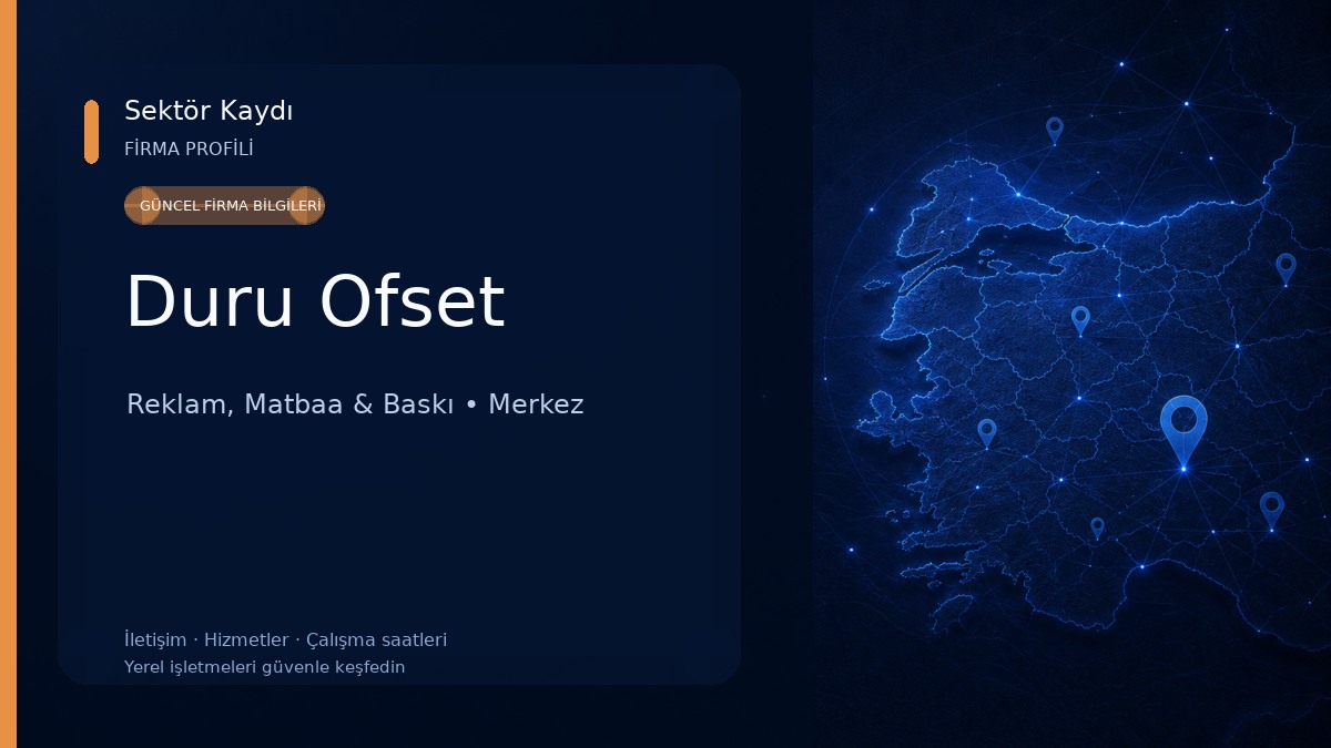 Duru Ofset Reklam, Matbaa & Baskı