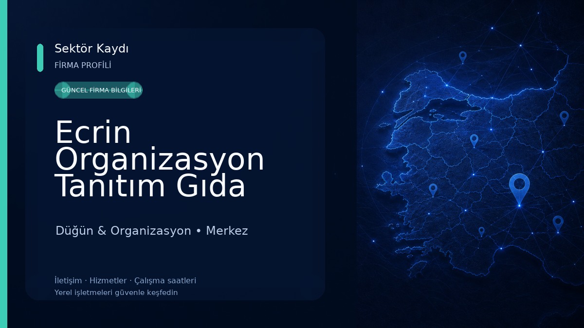 Ecrin Organizasyon Tanıtım Gıda Düğün & Organizasyon