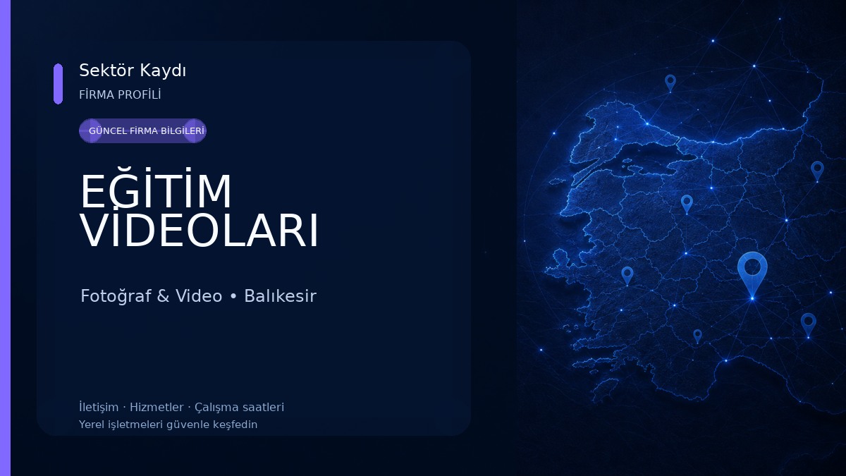 EĞİTİM VİDEOLARI Fotoğraf & Video