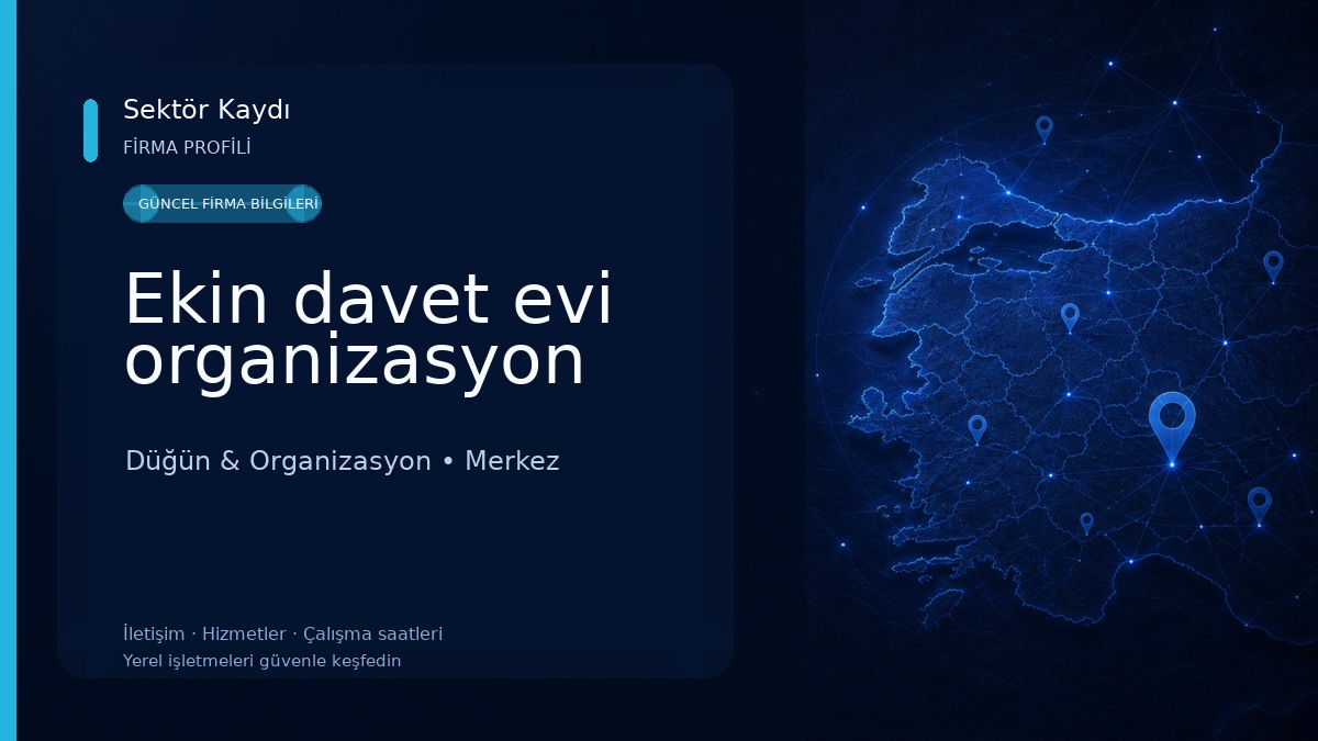 Ekin davet evi organizasyon Düğün & Organizasyon