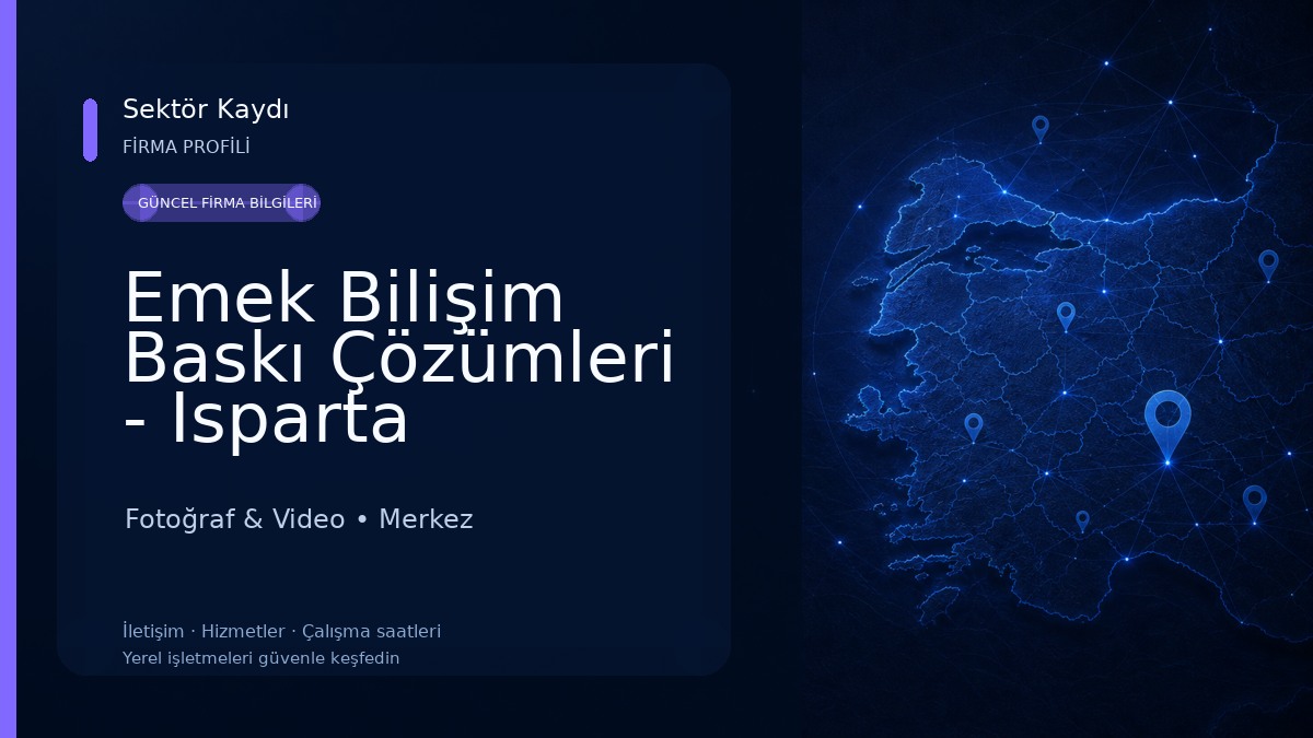 Emek Bilişim Baskı Çözümleri - Isparta Davetiye Dünyası - Bitmeyen Kartuş Fotoğraf & Video
