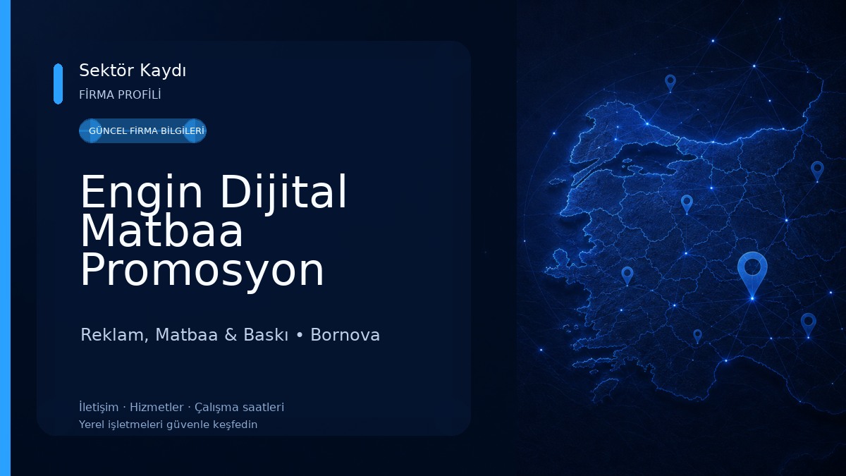 Engin Dijital Matbaa Promosyon Reklam, Matbaa & Baskı