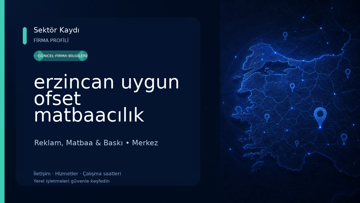erzincan uygun ofset matbaacılık Reklam, Matbaa & Baskı