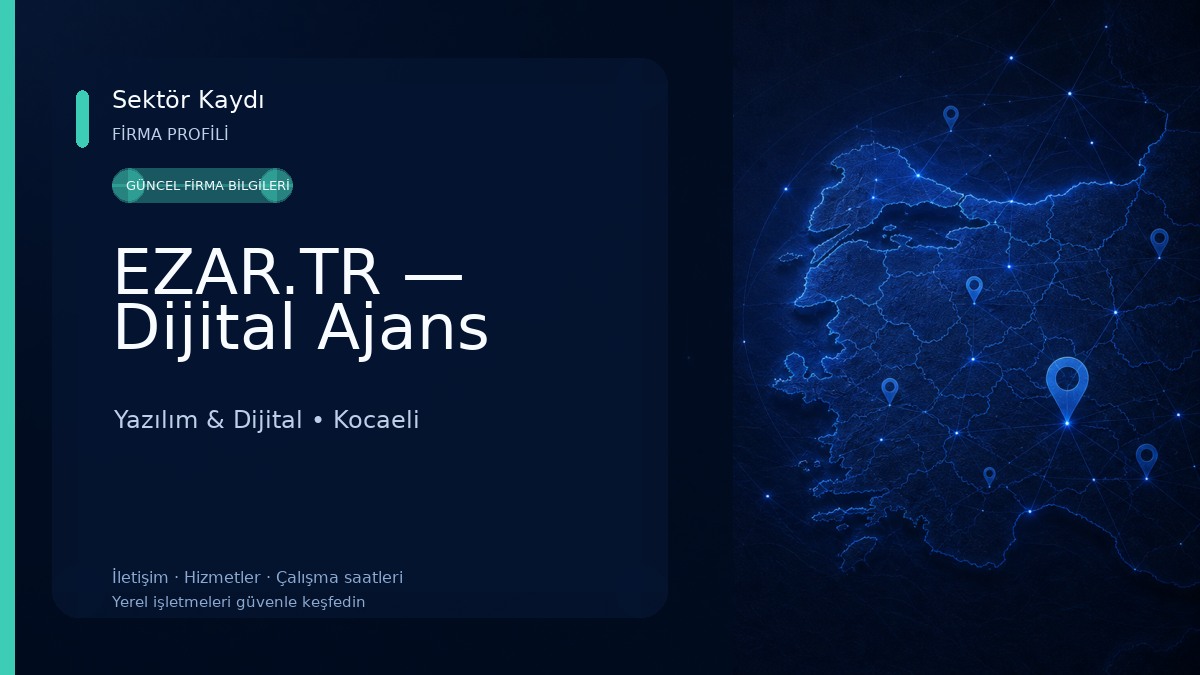 EZAR.TR — Dijital Ajans