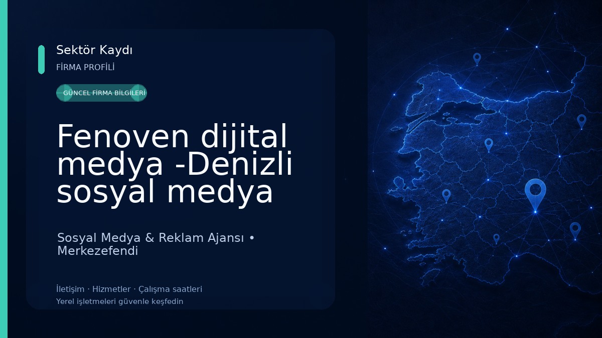 Fenoven dijital medya -Denizli sosyal medya ajansı -Denizli web tasarım-Denizli reklam ajansı Sosyal Medya & Reklam Ajansı