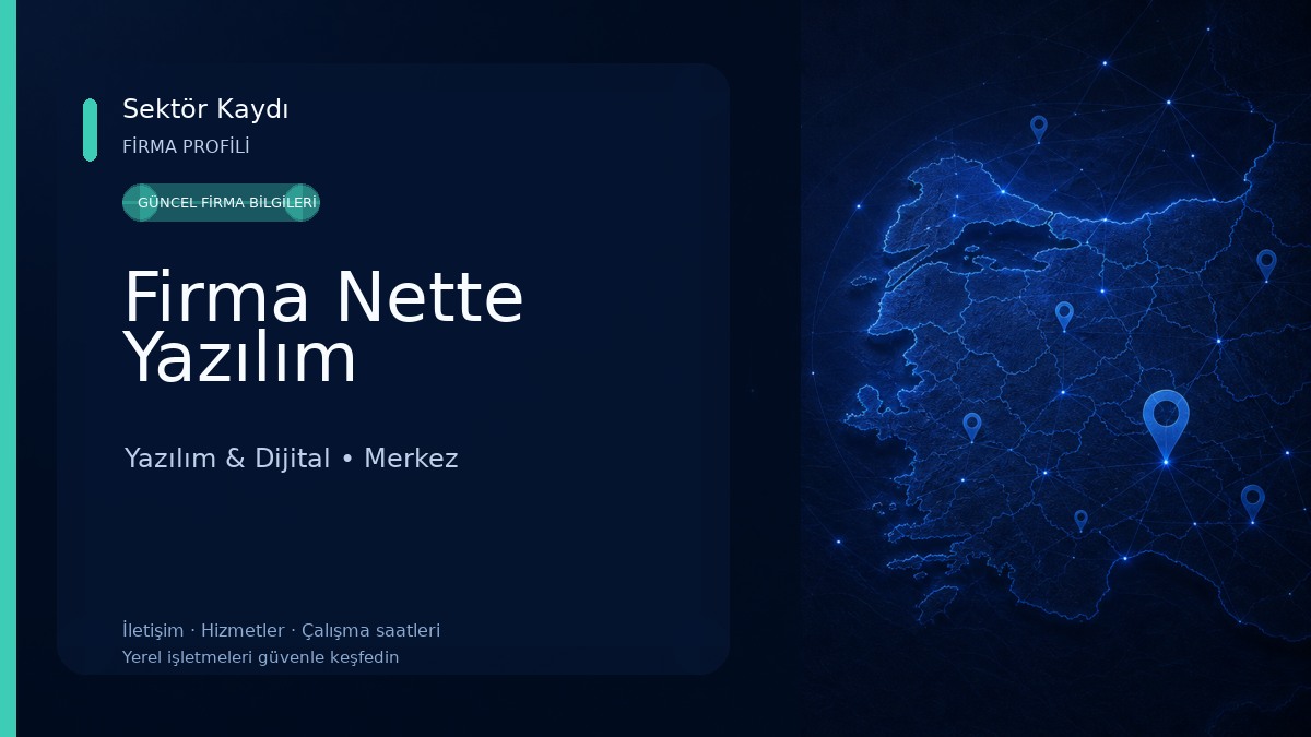 Firma Nette Yazılım