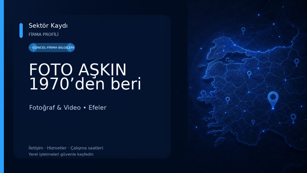 FOTO AŞKIN 1970’den beri Fotoğraf & Video