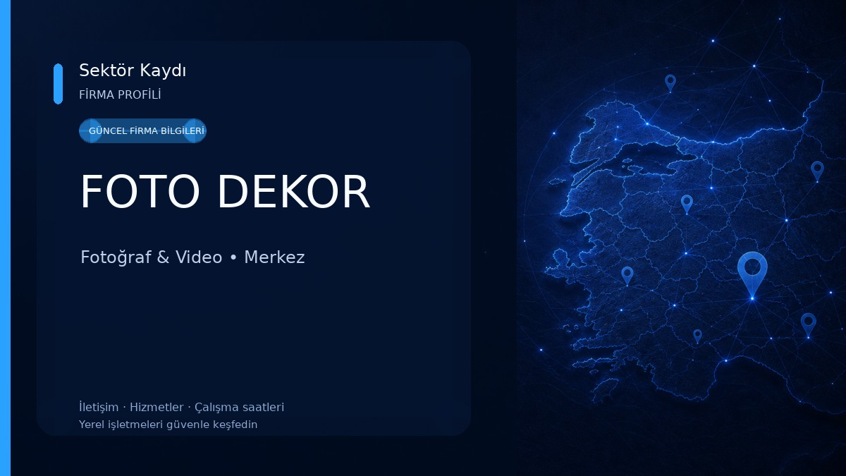 FOTO DEKOR Fotoğraf & Video