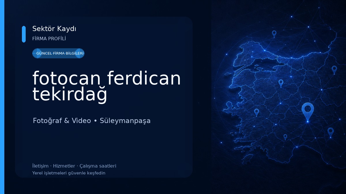 fotocan ferdican tekirdağ Fotoğraf & Video