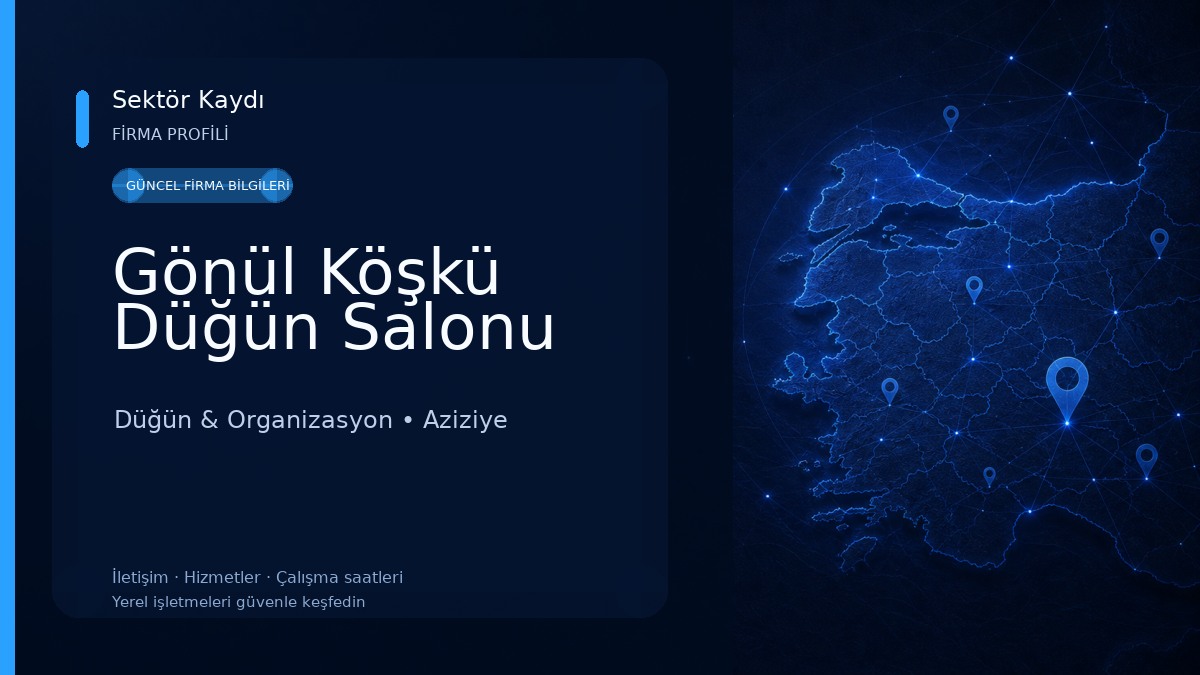 Gönül Köşkü Düğün Salonu Düğün & Organizasyon