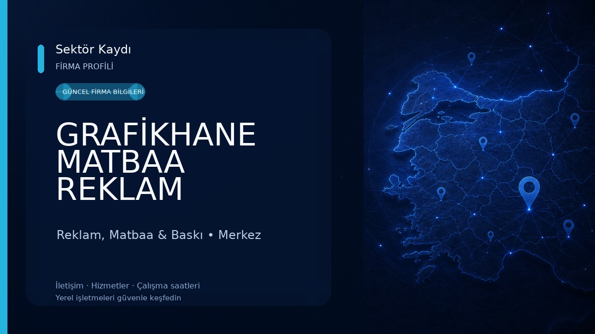 GRAFİKHANE MATBAA REKLAM PROMOSYON VE ORGANİZASYON