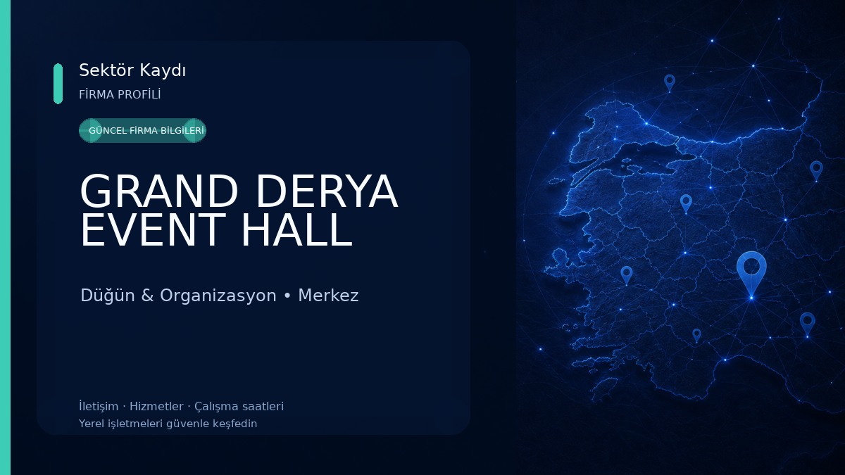 GRAND DERYA EVENT HALL Düğün & Organizasyon