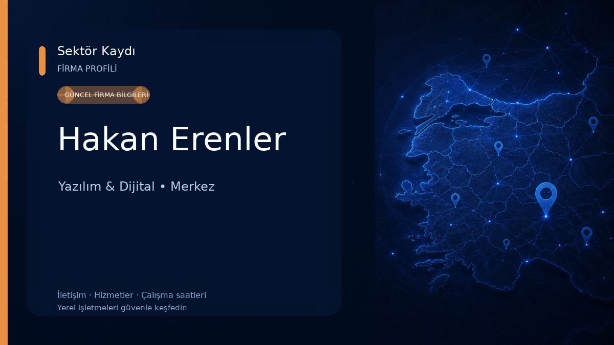 Hakan Erenler Yazılım & Dijital