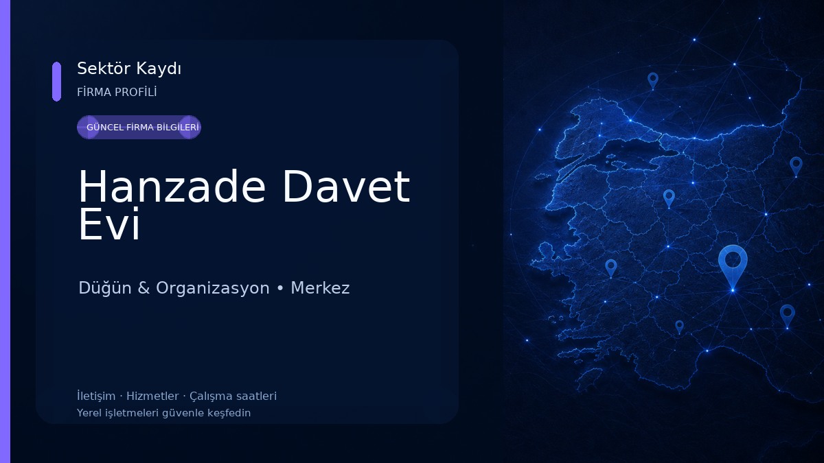 Hanzade Davet Evi Düğün & Organizasyon