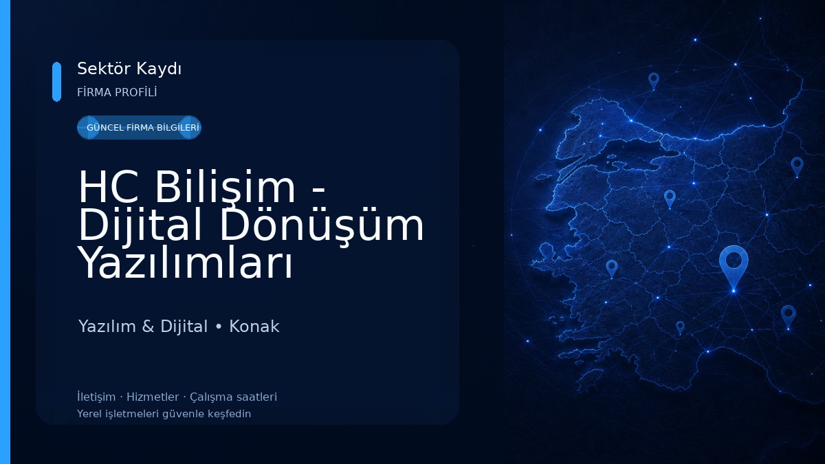 HC Bilişim - Dijital Dönüşüm Yazılımları 