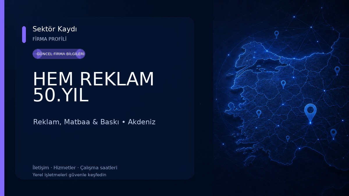 HEM REKLAM 50.YIL Reklam, Matbaa & Baskı