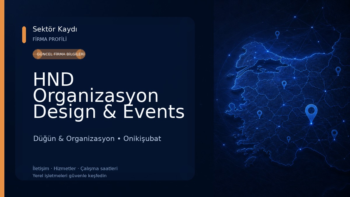 HND Organizasyon Design & Events Company Düğün & Organizasyon