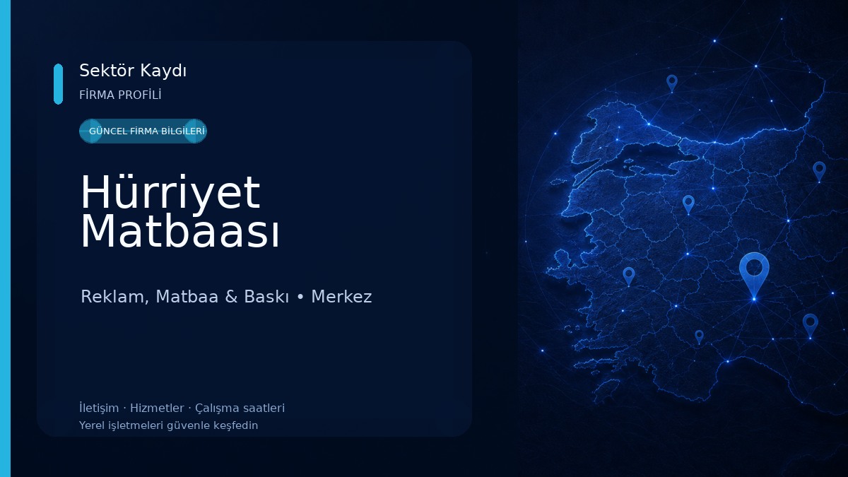 Hürriyet Matbaası Reklam, Matbaa & Baskı