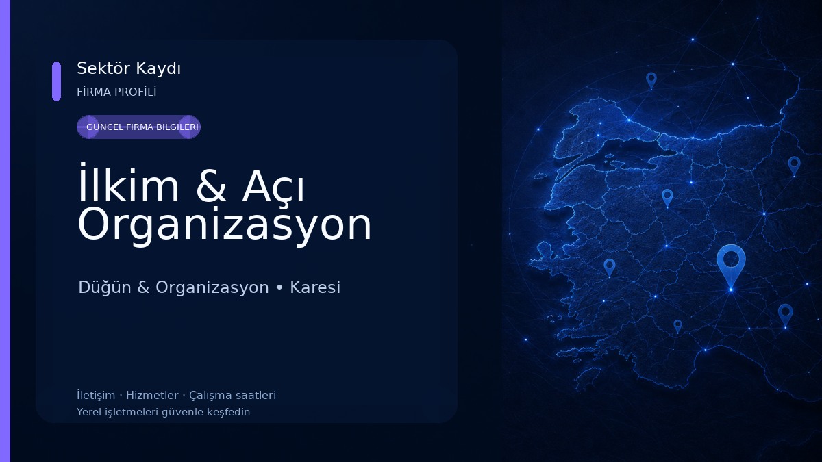 İlkim & Açı Organizasyon Düğün & Organizasyon