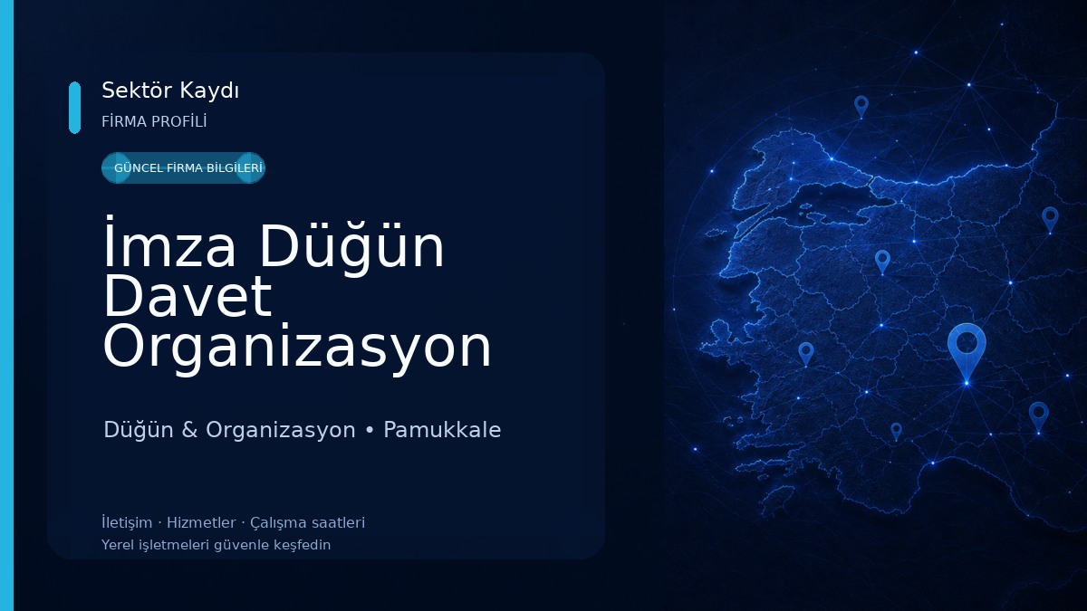 İmza Düğün Davet Organizasyon Düğün & Organizasyon