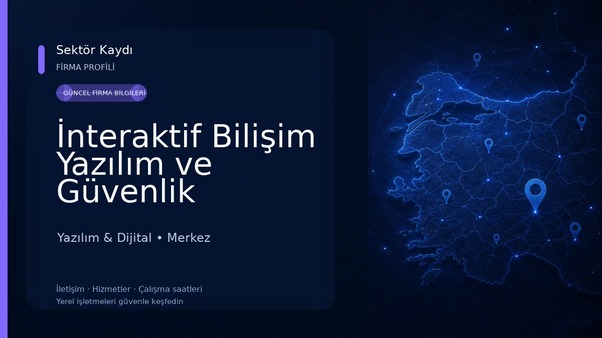 İnteraktif Bilişim Yazılım ve Güvenlik Sistemleri | Çorum Güvenlik Kamerası Yazılım & Dijital