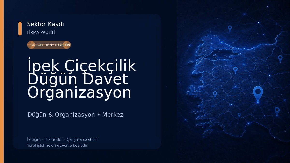 İpek Çiçekçilik Düğün Davet Organizasyon Peyzaj Düğün & Organizasyon