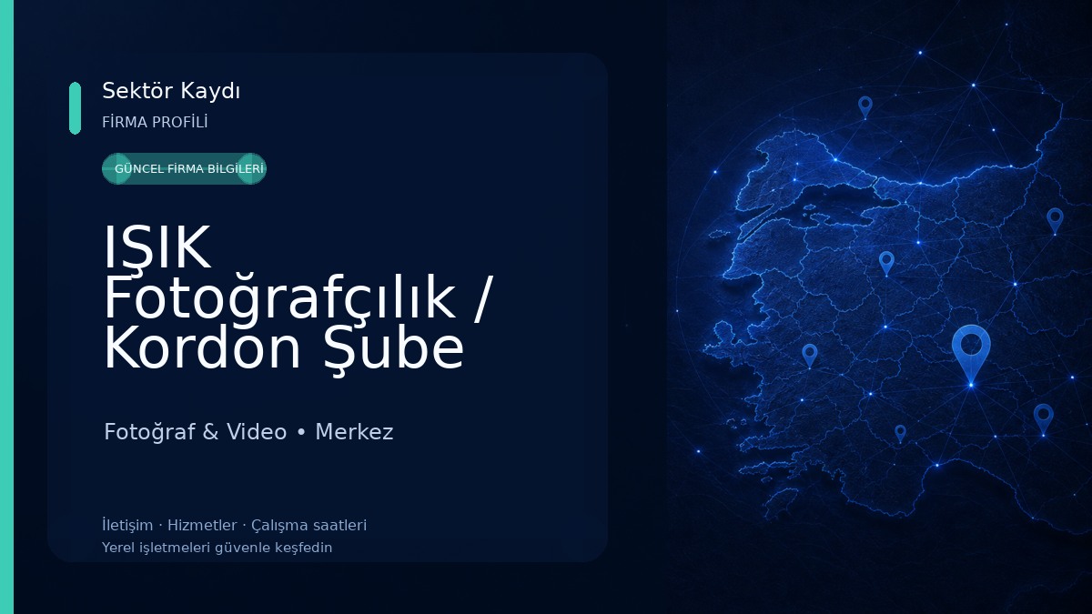 IŞIK Fotoğrafçılık / Kordon Şube Fotoğraf & Video