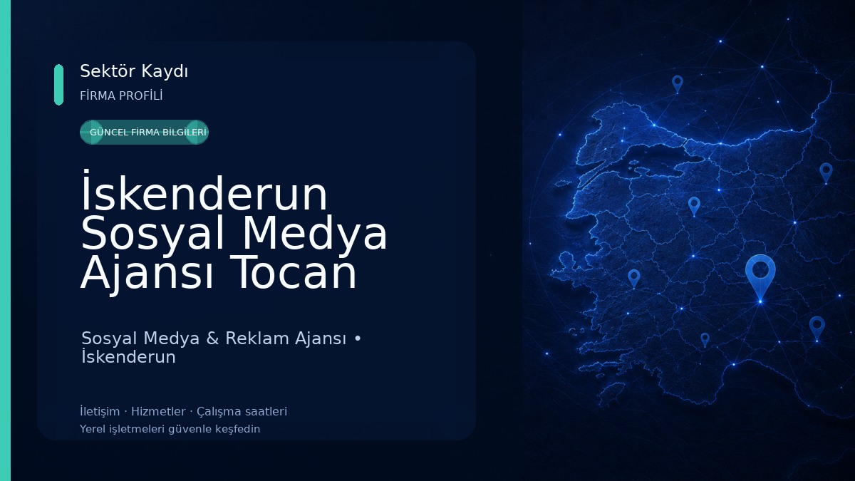 İskenderun Sosyal Medya Ajansı Tocan 