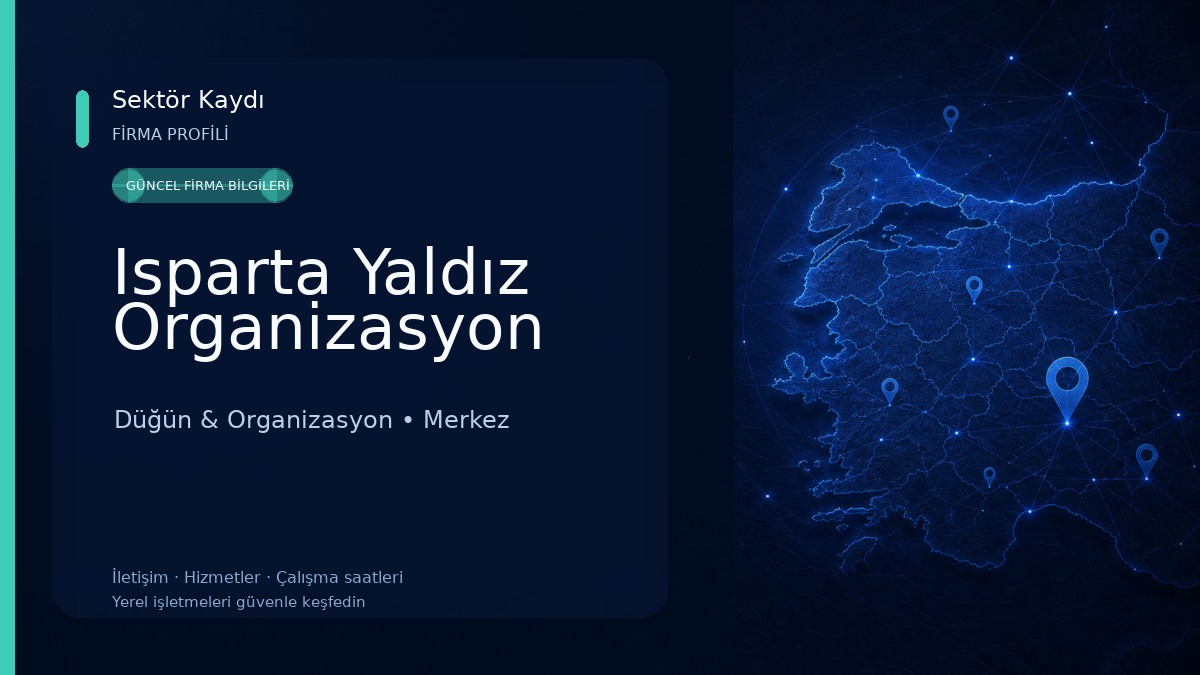 Isparta Yaldız Organizasyon Düğün & Organizasyon