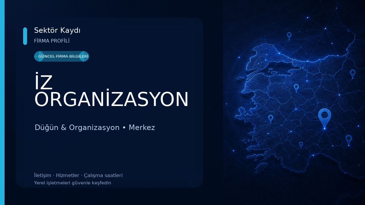 İZ ORGANİZASYON Düğün & Organizasyon