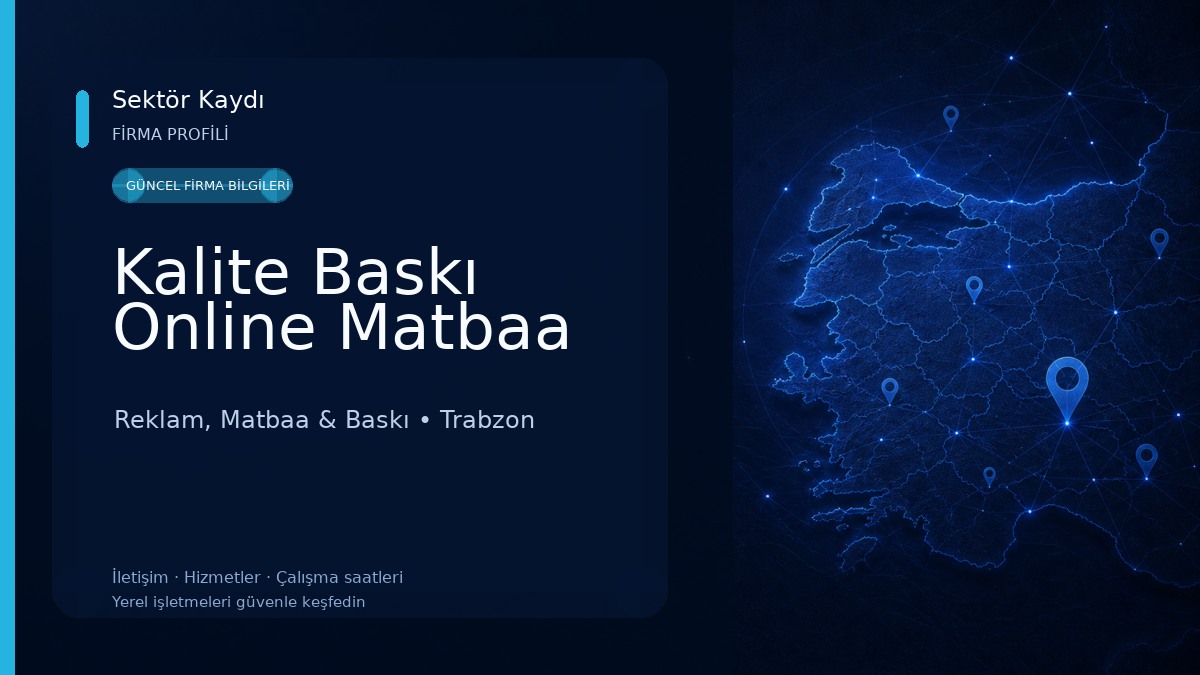 Kalite Baskı Online Matbaa Reklam, Matbaa & Baskı