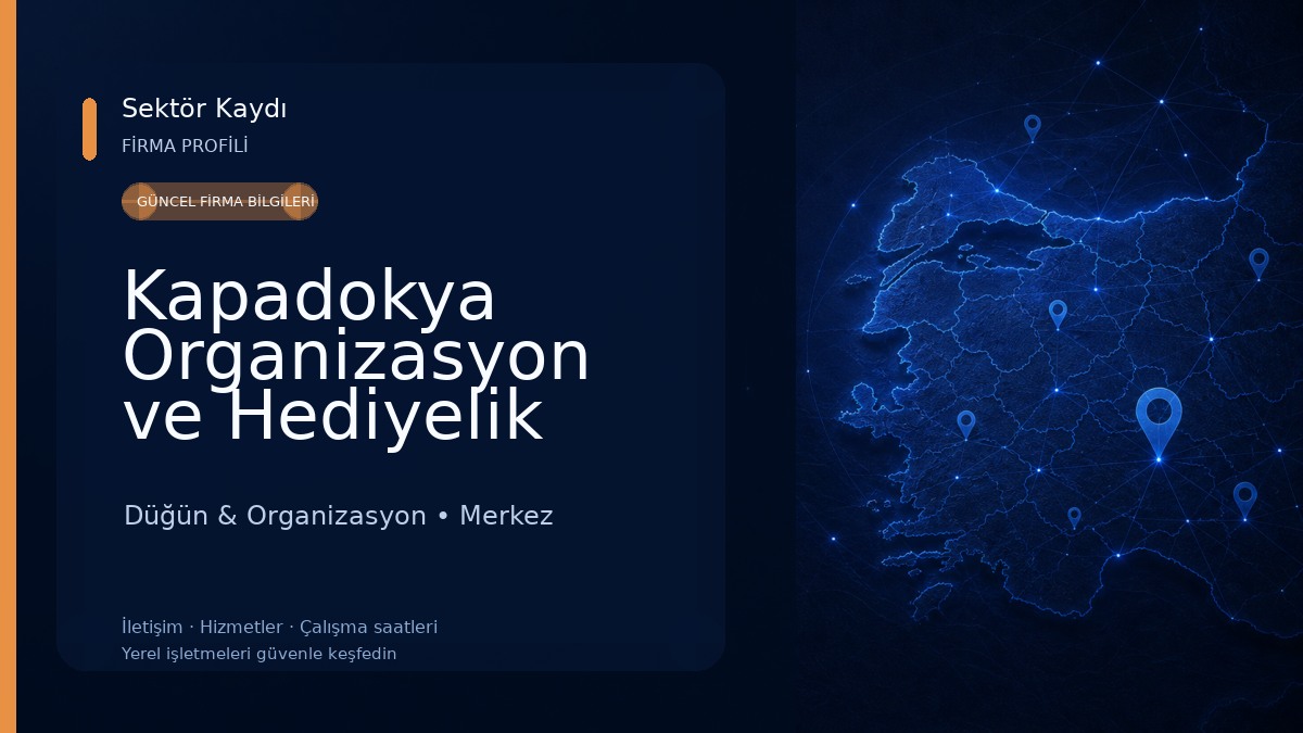Kapadokya Organizasyon ve Hediyelik Düğün & Organizasyon