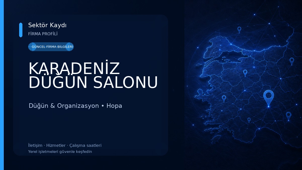 KARADENİZ DÜĞÜN SALONU Düğün & Organizasyon