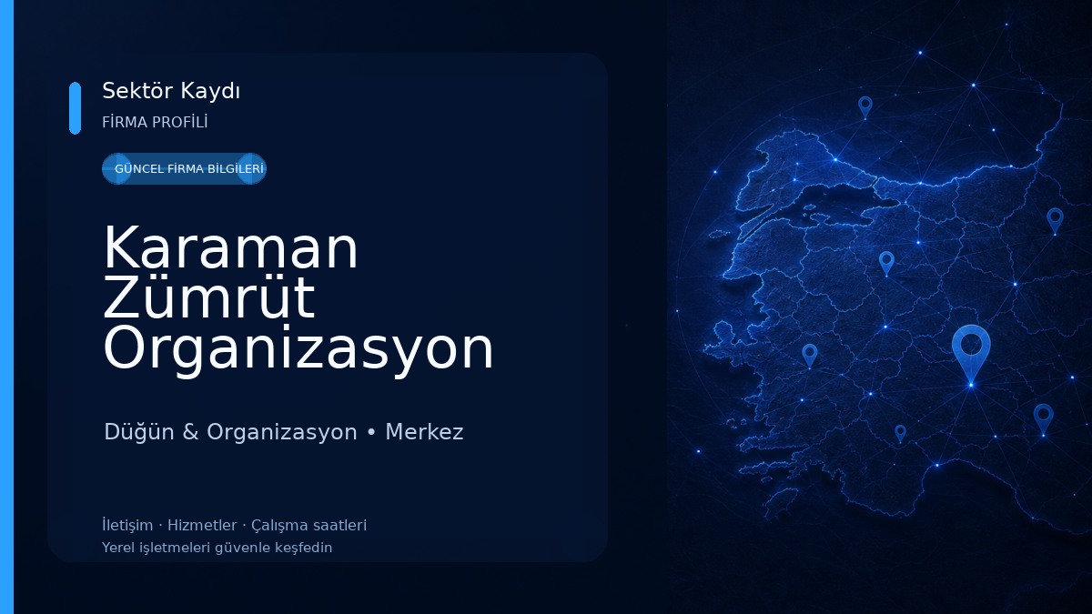 Karaman Zümrüt Organizasyon 