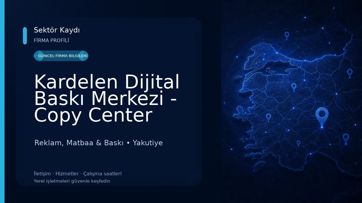 Kardelen Dijital Baskı Merkezi - Copy Center Reklam, Matbaa & Baskı