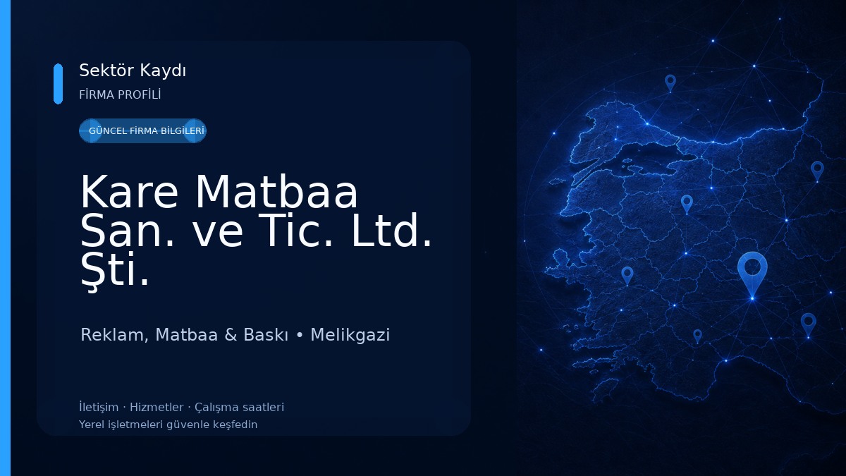 Kare Matbaa San. ve Tic. Ltd. Şti. Reklam, Matbaa & Baskı