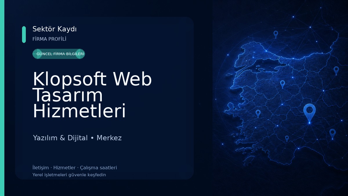 Klopsoft Web Tasarım Hizmetleri 