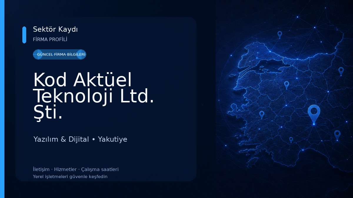 Kod Aktüel Teknoloji Ltd. Şti.
