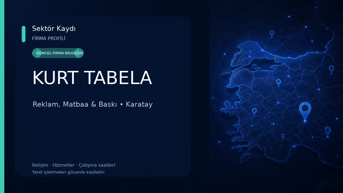 KURT TABELA Reklam, Matbaa & Baskı