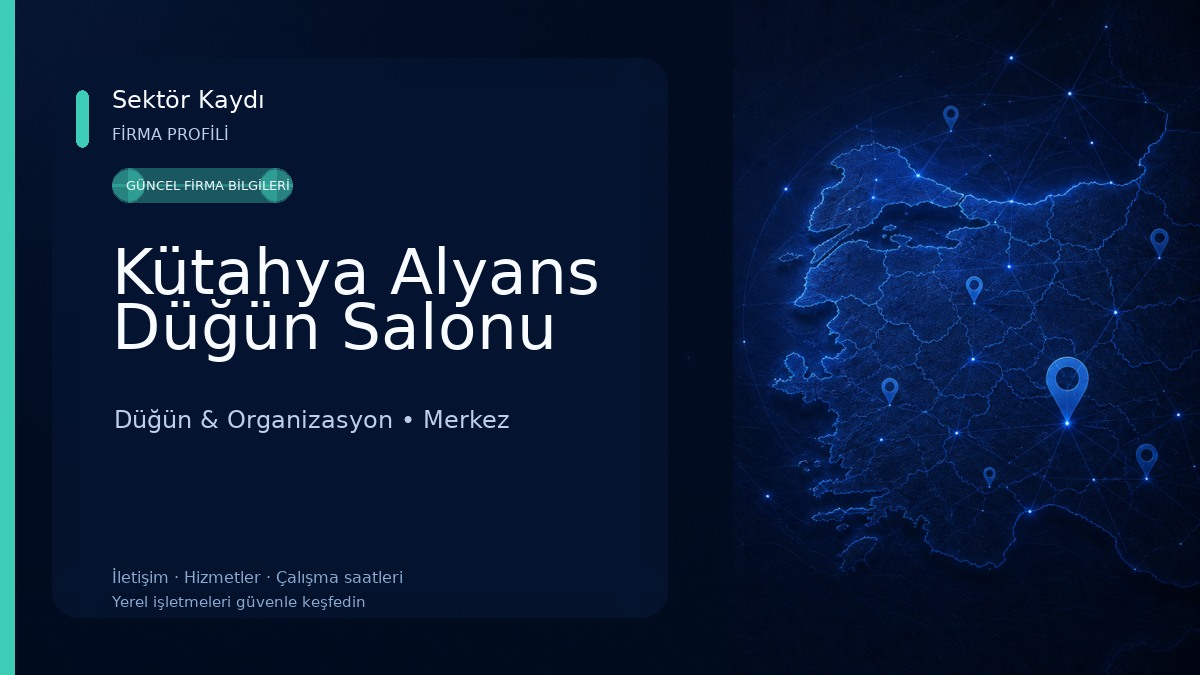 Kütahya Alyans Düğün Salonu Düğün & Organizasyon