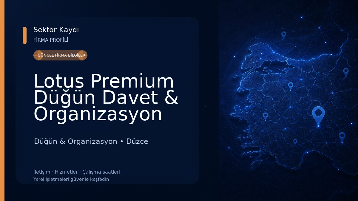 Lotus Premium Düğün Davet & Organizasyon