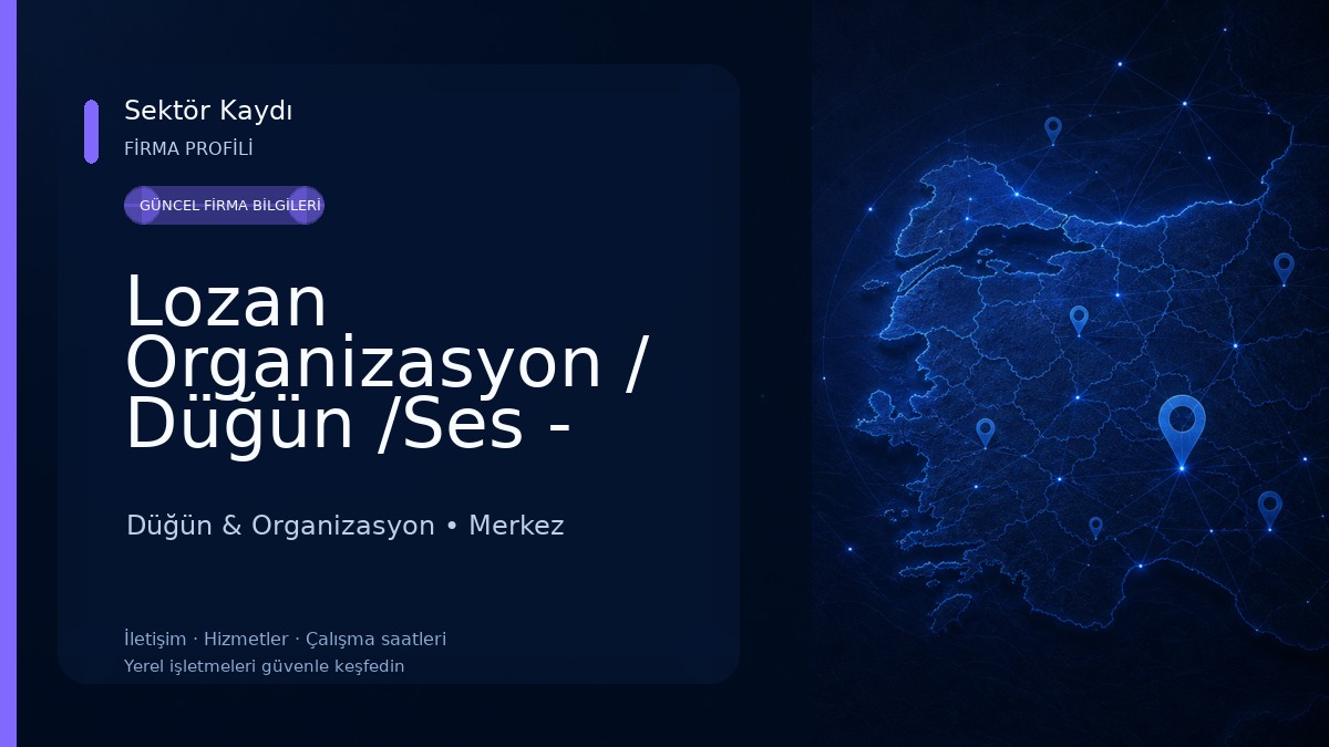 Lozan Organizasyon / Düğün /Ses - Işık -Sahne Kiralama 