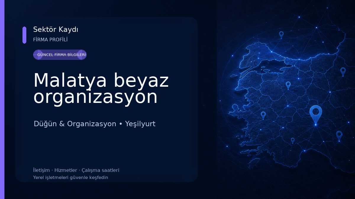 Malatya beyaz organizasyon Düğün & Organizasyon