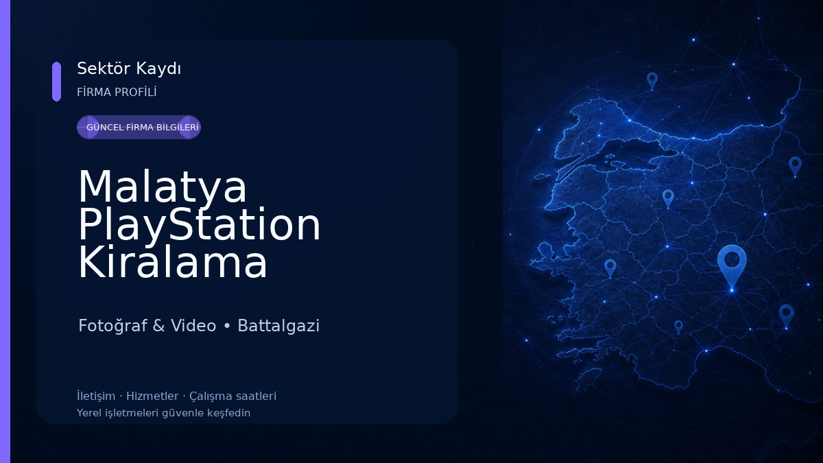 Malatya PlayStation Kiralama Hizmetleri 