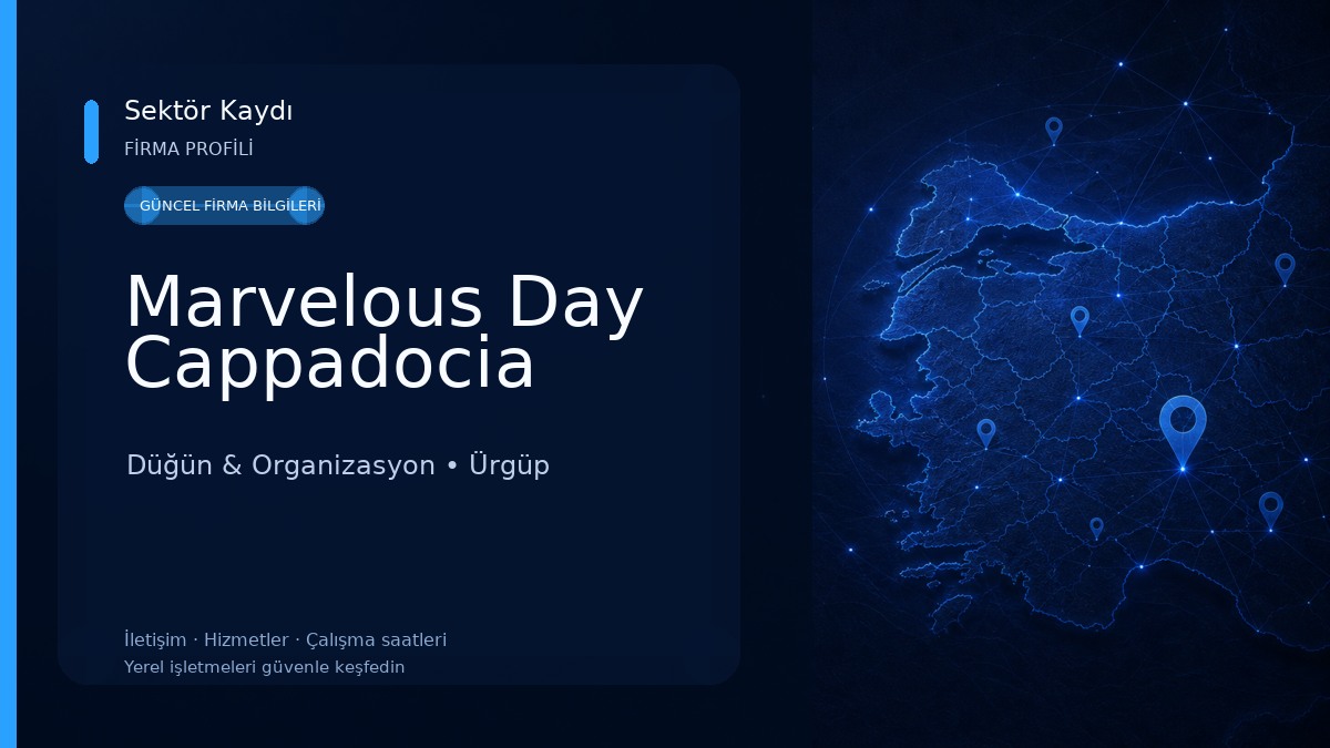 Marvelous Day Cappadocia Düğün & Organizasyon