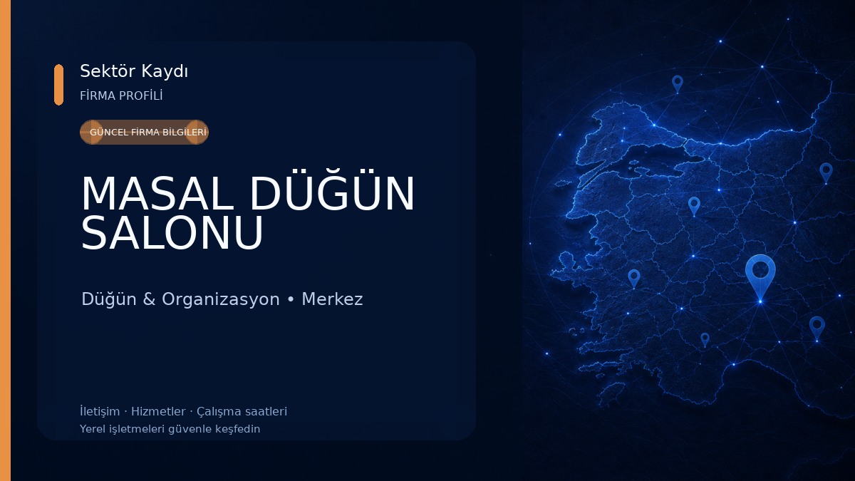 MASAL DÜĞÜN SALONU Düğün & Organizasyon