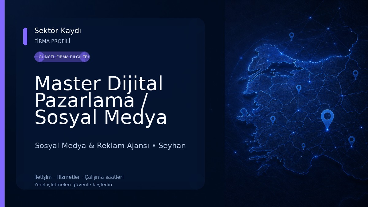 Master Dijital Pazarlama / Sosyal Medya Ajansı Sosyal Medya & Reklam Ajansı